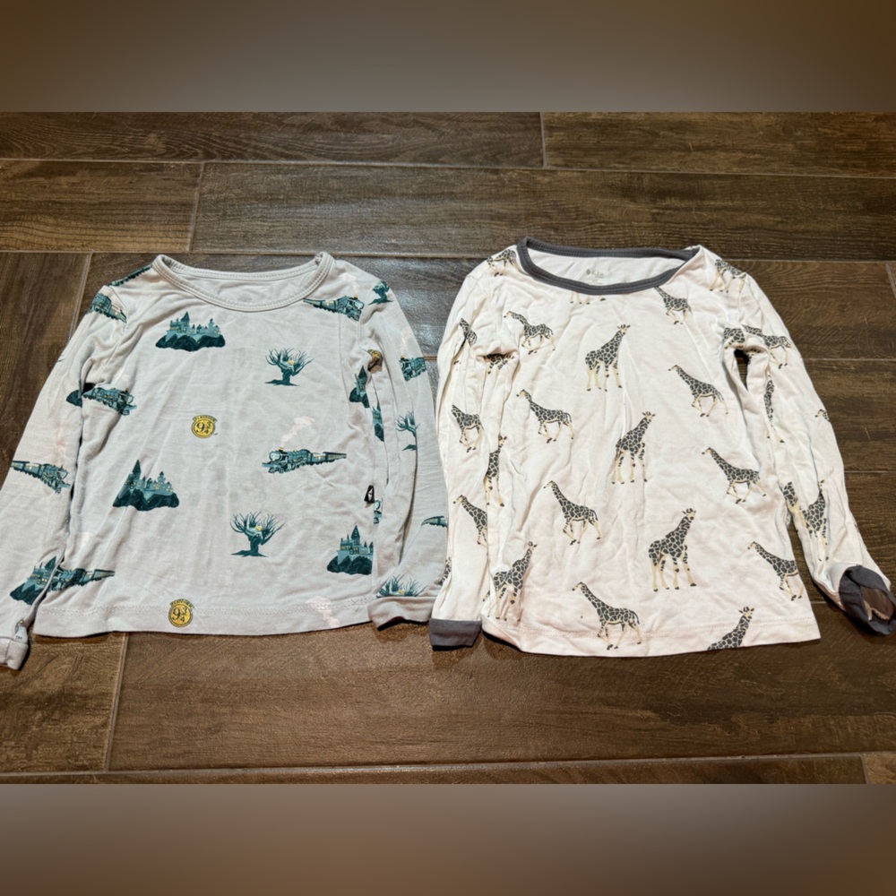 Kyte Baby pajama tops only 18-24 months / 2T - Harry Potter & giraffes